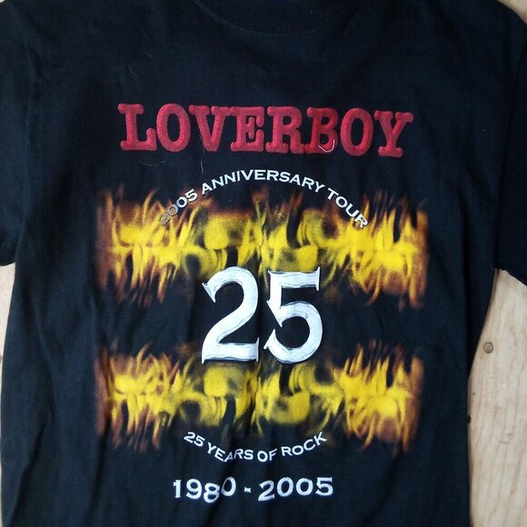 Vintage Loverboy 25 Year Anniversary Tour T-Shirt - Picture 1 of 6